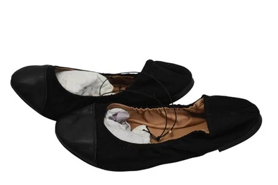 Zapatos Torrid para mujer talla 11 negros fruncidos ballet planos puntera cómoda Foto 1 de 4