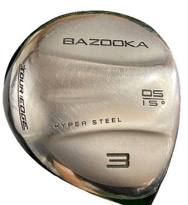 Tour Edge Bazooka OS Hyper Steel 3 Wood 15 RH UST Senior Graphite 43 New Grip HC - Image 1 of 4