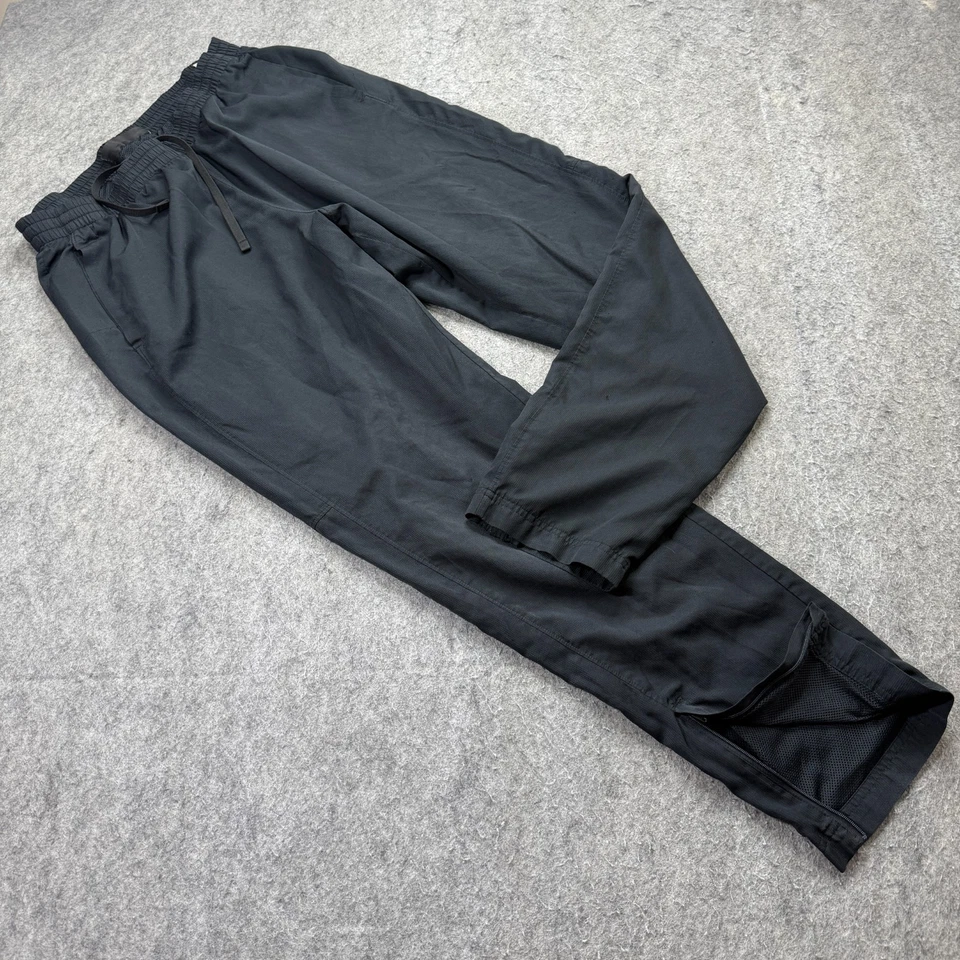 Under Armour Windbreaker Track Pants Men L Black Ankle Zip Loose 30" Tapered - Image 1 of 4