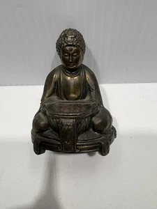 VTG Buddhist Metal Incense Burner Symbols Religious Spiritual Buddha 3" - Picture 1 of 11