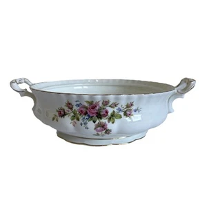 Royal Albert Moss Rose Tureen - China de hueso - Hecho en Inglaterra - Raro - Sin tapa - Imagen 1 de 10