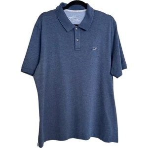 Camisa Polo Vineyard Vines Edgartown Para Hombre Grande Azul Manga Corta Preppy - Imagen 1 de 13