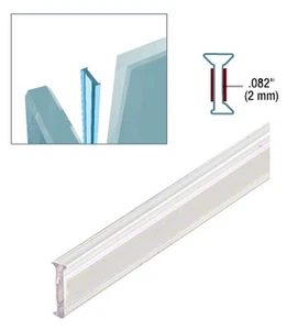EZ-Glaze Strips 90 Degree Glass-to-Glass Joints - 1/2" Glass - 95" -Pack of 5 - Picture 1 of 1