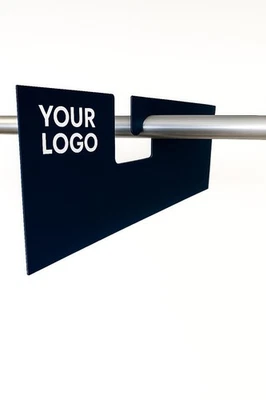 Built-in Hook Swatch Header – Cardboard Hanger for Fabric or Textile Samples - Image 1 of 4