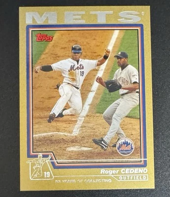 Roger Cedeno 2004 Topps Gold /2004 #490 - New York Mets - Image 1 of 2
