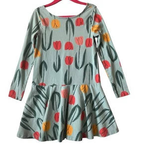 Tea Brand Collection Dress Girls Painted Tulip Drop Waist Size 6 - Picture 1 of 7