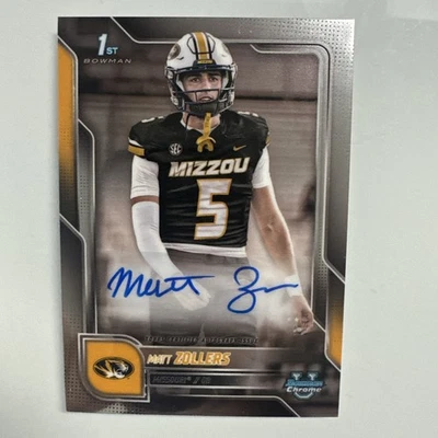 2025 Bowman Chrome U Matt Zollers Auto Autograph Missouri - Image 1 of 2