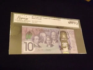 2017 $10 Bank Of Canada CANADA PPQ 69 - Picture 1 of 2