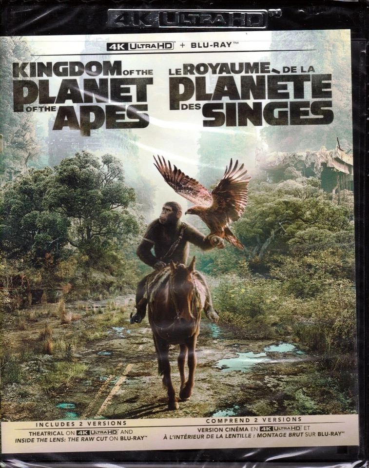 KINGDOM OF THE PLANET OF THE APES 4K ULTRA HD & BLURAY SET with Freya Allan - Image 1 of 2
