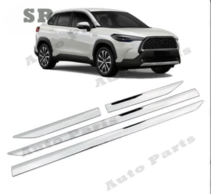 Door Side Body Molding Cover Trim For 2020-2023 Toyota Corolla Cross ABS Chrome - Picture 1 of 6