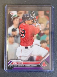 2023 MLB Topps NOW Card #24 Adam Duvall Purple Parallel 13/25 Boston Red Sox - Picture 1 of 7