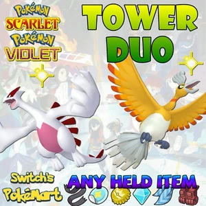 ✨ 6IV SHINY LUGIA + SHINY HO-OH ✨ POKEMON SCARLET VIOLET EV TRAINED ✨ - Picture 1 of 1