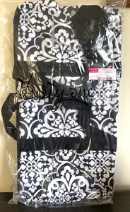 NEW in PKG Thirty-One LARGE UTILITY TOTE 564A Medallion Medley BLACK & WHITE - Picture 1 of 6
