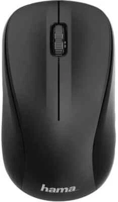 HAMA MW-300 Optical Wireless Cordless 3-Button Computer Mouse Black Silent Keys - Image 1 of 4