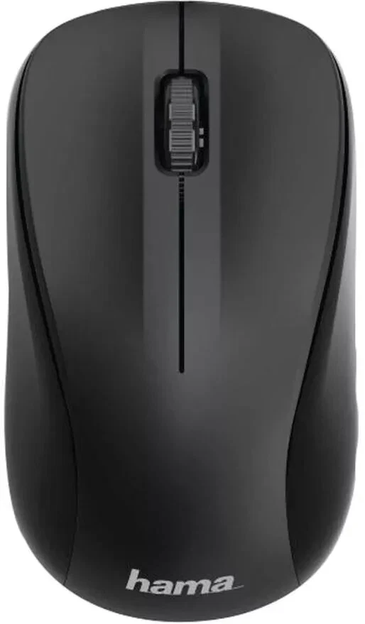 HAMA MW-300 Optical Wireless Cordless 3-Button Computer Mouse Black Silent Keys - Image 1 of 4
