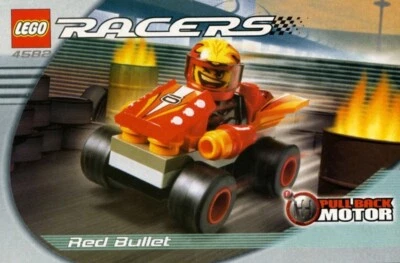 Lego Racers, Drome Racers RED BULLET 4582 With Instructions 2002 Pullback Motor - Image 1 of 2
