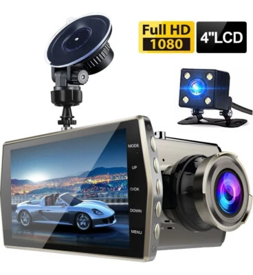 4-inch metal driving recorder, high-definition 1080P dual-lens reversing image - Image 1 of 4