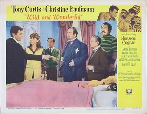 TONY CURTIS, Wild & Wonderful (‘64) Lobby Card #8, Christine Kaufmann, poodle