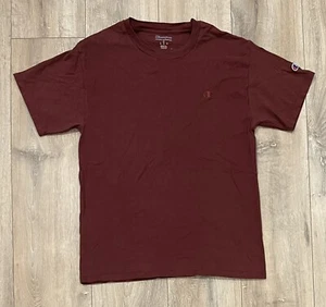 CHAMPION Authentic Men’s Crew Neck T-Shirt Medium Maroon - Picture 1 of 8