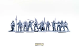 Men-at-arms, Mercenaries, Town Guard Remake - HQ Dungeon - Minis3D - Imagen 1 de 45