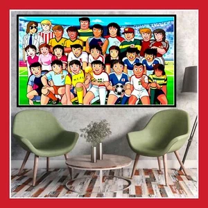 TOILE AFFICHE POSTER PHOTO MANGA FIGURINE OLIVE ET TOM CAPTAIN TSUBASA FOOT ATON - Imagen 1 de 2