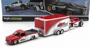 1/64 MAISTO - CHEVROLET - 454 SS PICK-UP WITH TRAILER CAR TRANSPORTER 11404-CHEV - Foto 1 di 1