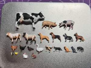 1/64 Animal Figure Model Mini Poultry Pets Scene Display Doll Diorama Model Toys - Picture 1 of 38