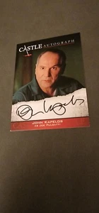 Castle Seasons 3 & 4 Cryptozoic 2014 Auto A13 John Kapelos as Joe Pulgatti - Picture 1 of 2