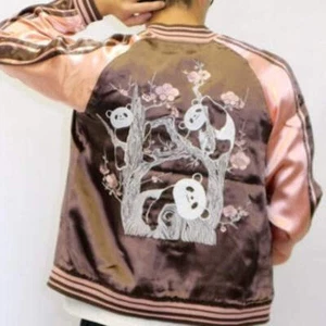 JAPANESQUE Plum and Panda Souvenir Jacket - Picture 1 of 14