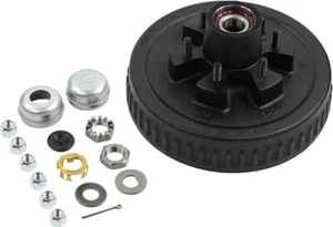 Kit de buje y tambor Dexter 6K 12x2 655 1/2" pernos lubricante EZ preengrasado (K08-201-9B) - Imagen 1 de 1