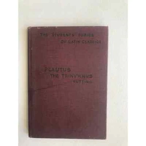 ANTIQUE BOOK - Trinummus by Plautus - Nutting - Sanborn - 1908 - Imagen 1 de 8