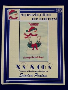 X's & Oh's Squeezing thru the holidays! Cross Stitch Pattern by Sandra Parlow - Picture 1 of 1