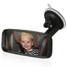 Produktbild - Baby Kind Auto Spiegel KFZ Rückspiegel mit Saugnapf und Schwanenhals Made in DE