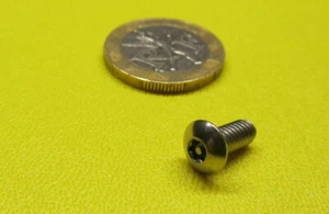 18-8 Stainless Pin in Torx Button Head Machine Screw 8-32 x 3/8" Length, 25 pc - Picture 1 of 8