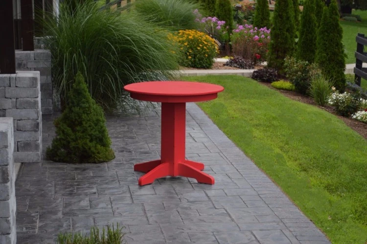 A&L Furniture Co. Mesas de comedor redondas de polietileno hechas por Amish - en 2 tamaños y 13 colores Foto 1 de 1