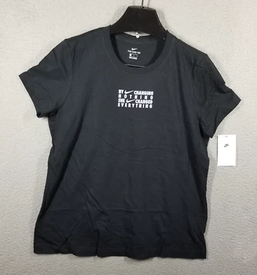 Serena Williams Nike Shirt Woman Large Black Purple Tennis Tee FN4908-010 - Image 1 of 4