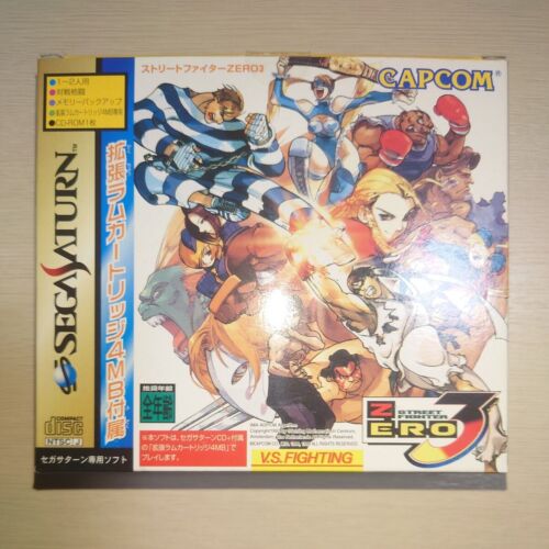 Capcom Game Software Street Fighter ZERO3 Sega Saturn con 4M Expansión RAM