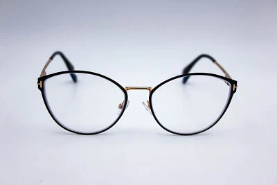 Monturas para gafas de gato Tom Ford Tf5573-B 005 negro/dorado 55-17-140 Foto 1 de 4