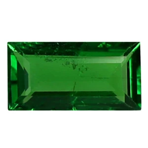 0.37 ct Incomparable Octagon Cut (6 x 3 mm) Un-Heated Green Tsavorite Garnet - Picture 1 of 1
