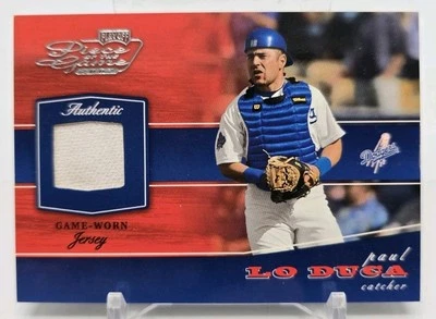 2002 Playoff PAUL LO DUCA Piece of the Game Jersey Los Angeles Dodgers #POG-65 - Image 1 of 4