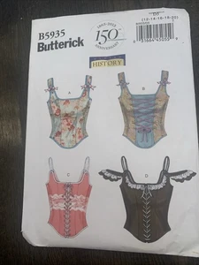 Butterick Pattern B5935 Sz 12-20 Corset Bustier History Costume Cosplay Theater - Bild 1 von 2