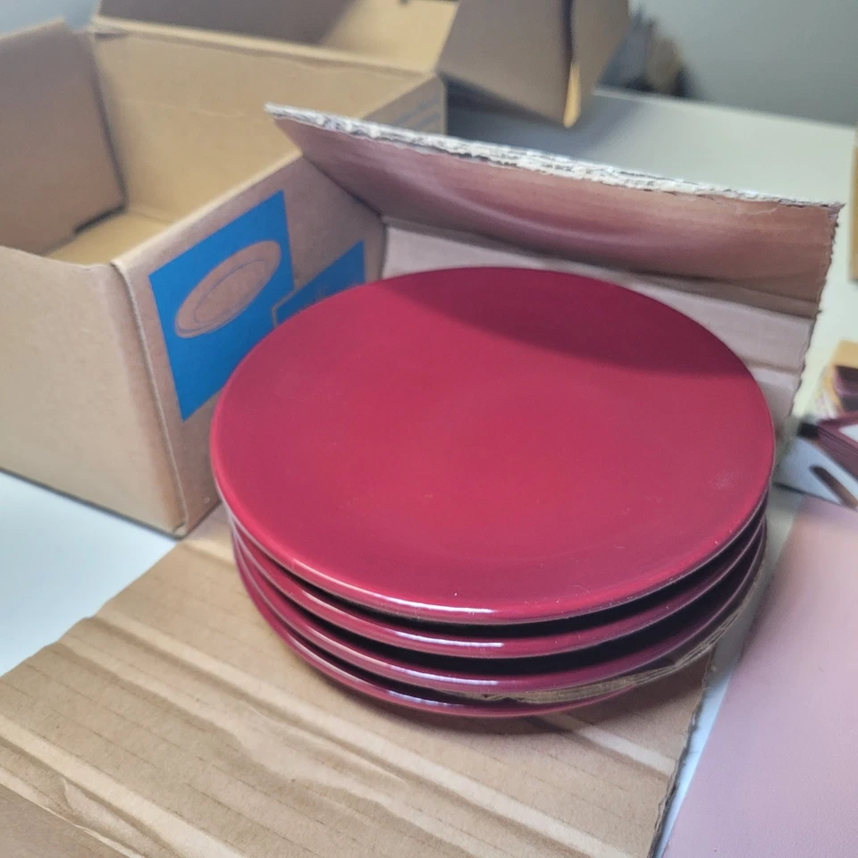 Juego de 4 platos de aperitivo de arándano Pampered Chef Simple Additions #2062 Foto 1 de 4