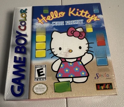 Hello Kitty Cube Frenzy Gameboy Color Raro Sellado de Fábrica Costura en H Foto 1 de 3