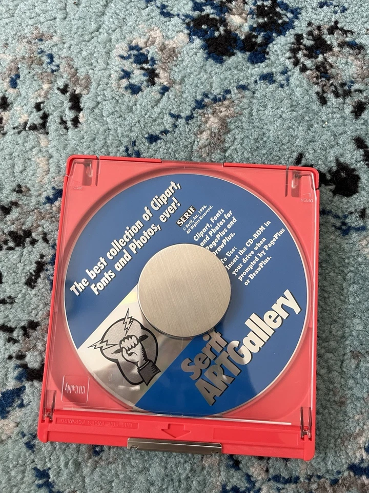 Serif Art Gallery TrueType Font / Clipart PC Software SCARCE 1996 DISK ONLY - Image 1 of 1