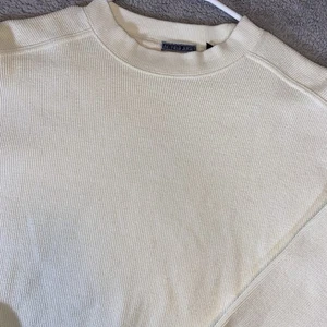 American Eagle AE Field Jersey Thermal Shirt Men’s L Cream Waffle Long Sleeve - Picture 1 of 9