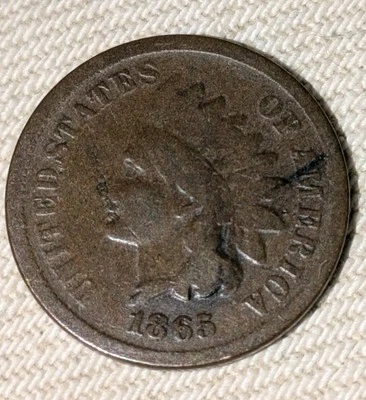 1865 Indian Head Cent  Good++ - Image 1 of 3