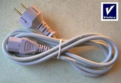1,5 m Kaltgeräte Netzkabel Schuko-Stecker CEE-7 → IEC 320-C13 Kupplung/Buchse PC - Bild 1 von 4