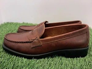 G.H. Bass & Co. Leather Weejuns Penny Loafers Size 7 W - Brown Katherine - Picture 1 of 13