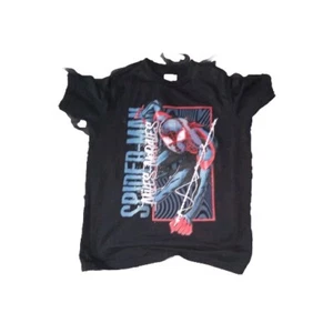 Marvel Miles Morales Spider Man Black T-Shirt Youth Boys Size M (8) - Picture 1 of 2