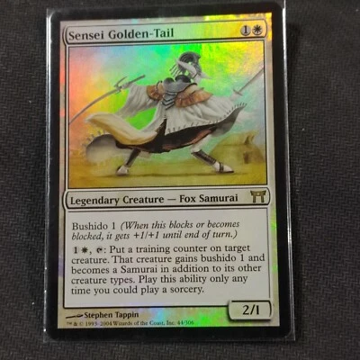 Sensei Golden-Tail - FOIL - Champions of Kamigawa NM White Rare MTG - Image 1 of 3